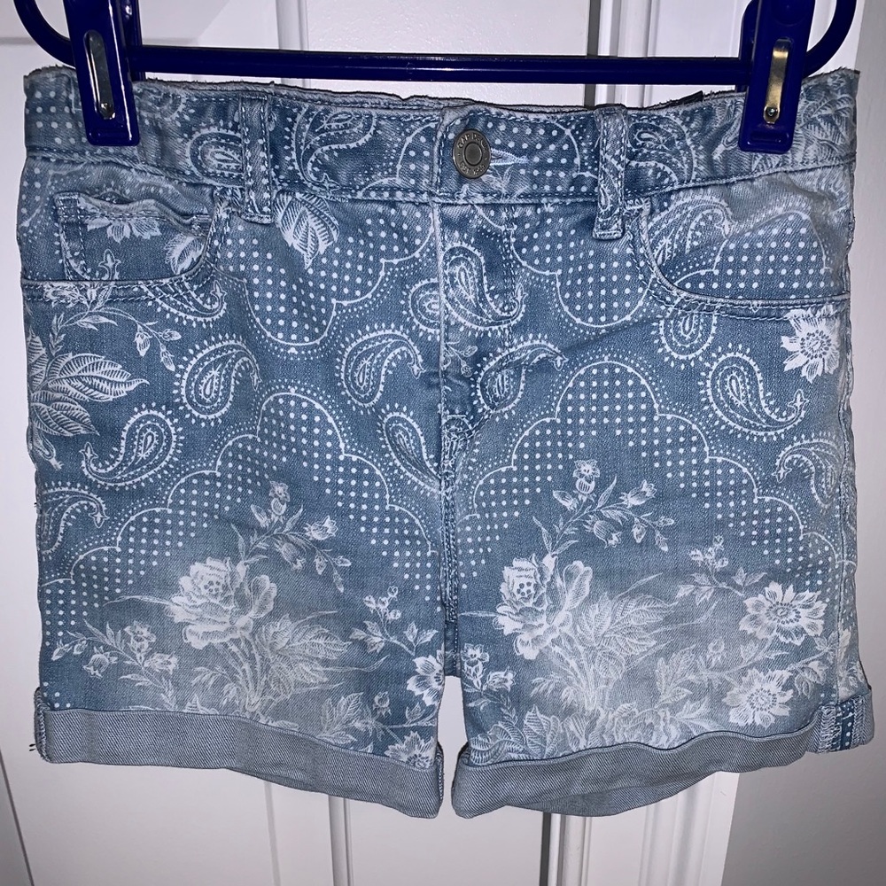 Gap kids adjustable floral shorts
